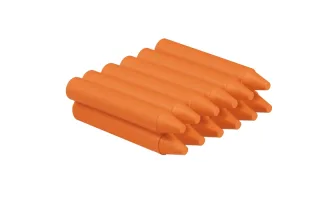 Jovi Estuche de 12 Ceras - No Manchan - No Huelen - Resistentes - Deslizan Bien - Faciles de Afilar - Desarrollan Motricidad Fina - Color Naranja