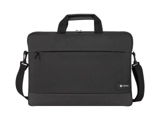 Natec Goa Maletin para Portatiles de 15.6" - Ligero y Acolchado - Bolsillo Frontal - Color Negro