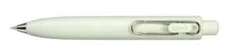 Uni-ball One P Boligrafo Retractil con Punta Fina 0.5mm - Agarre Suave y Comodo - Tinta Color Negro - Cuerpo de Color Verde Fresh · Pack de 5 uds.