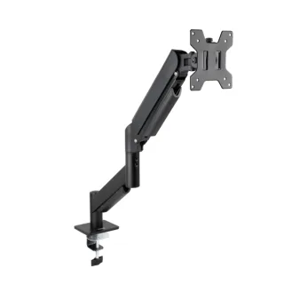 Tooq DB1340TNR-B Soporte de Mesa con Brazo Articulado para Monitor de 13"-34" - Regulable en Altura, Giratorio e Inclinable - Piston de Gas - Peso Max 10kg - VESA 100x100mm - Color Negro