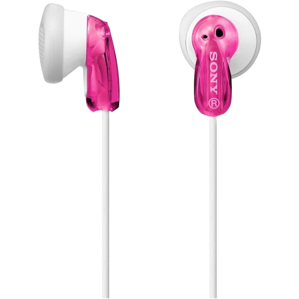 Sony MDR-E9LP Auiculares In‑Ear con Cable - Iman de Neodimio - Conexion Jack 3,5mm - Cable 1,2m - Color Rosa