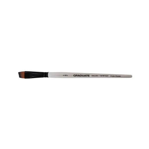 Daler Rowney Graduate Pincel Multitecnica - Pelo Sintetico - Mango Corto - Sombreador Angular 1/2" · Pack de 3 uds.