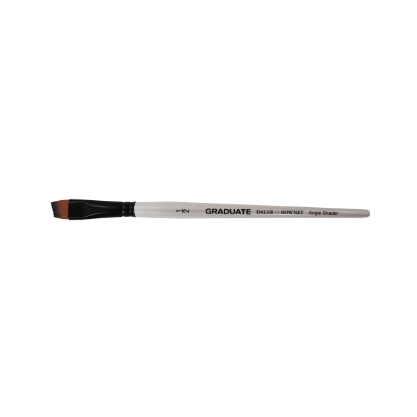 Daler Rowney Graduate Pincel Multitecnica - Pelo Sintetico - Mango Corto - Sombreador Angular 1/2" · Pack de 3 uds.
