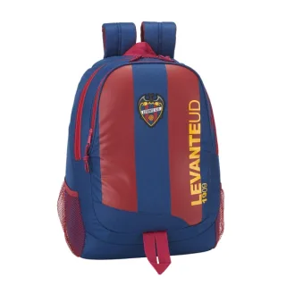Safta Levante U.D. Mochila Adaptable a Carro - Portabotellas - 2 Compartimentos - Tirador Doble - Hombreras Ergonomicas - Asa Superior - 23L - 320x160x440mm - Color Rojo y Azul