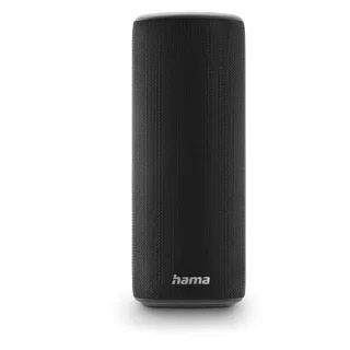 Hama Altavoz Portatil - Potencia 24W - Bluetooth - Jack 3.5mm - USB-C - Bateria 2000mAh - Admite MicroSD - Rango 10m - IPX5 - 20x7x7cm - Color Negro