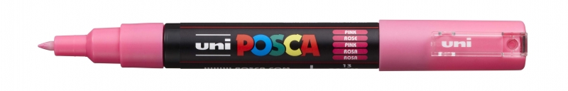 Posca PC-1M Marcador de Pintura - Punta Conica 0.7mm - Tinta Base al Agua - Resistente a la Luz - Color Rosa · Pack de 6 uds.