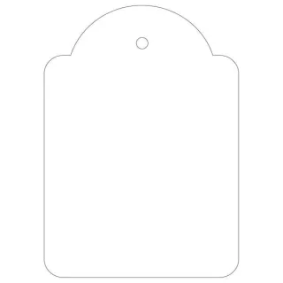 Apli Pack de 400 Etiquetas Colgantes 50x70mm - Con Hilo de Poliester Blanco Ajustable - Color Blanco