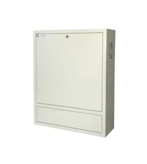 WP RWN-00602-G Armario Mural Vertical 4U - Cerradura de Seguridad con Llave Tubular - 600x150x750mm - Color Blanco