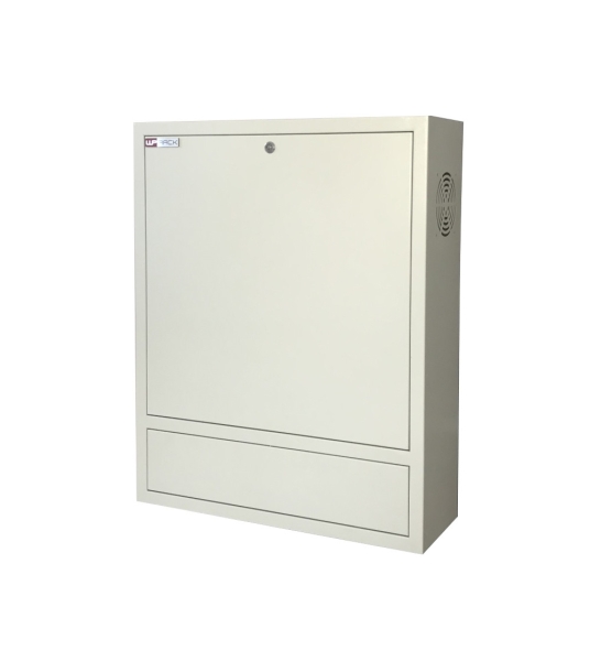 WP RWN-00602-G Armario Mural Vertical 4U - Cerradura de Seguridad con Llave Tubular - 600x150x750mm - Color Blanco
