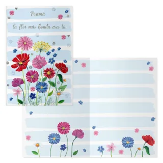 Dohe Pack de 6 Tarjetas de Felicitacion Dia de la Madre - 11.5x17cm - Impresas a Todo Color - Estampaciones con Pelicula de Color - Estampacion en Seco - Papel Offset Blanco de 300gr - Inclu