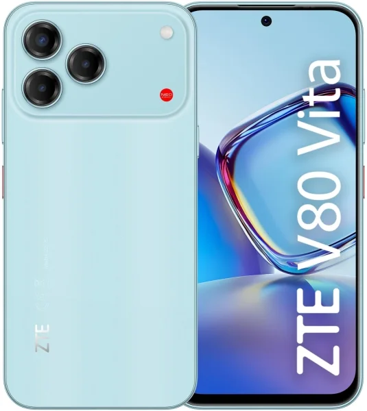 ZTE Blade V80 Vita Smartphone Pantalla 6,75" - 4 GB RAM - 256 GB - 120 Hz - Camara 50 MP - Bateria 5000 mAh - Color Azul