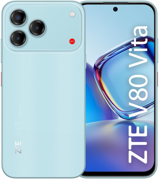 ZTE Blade V80 Vita Smartphone Pantalla 6,75" - 4 GB RAM - 256 GB - 120 Hz - Camara 50 MP - Bateria 5000 mAh - Color Azul