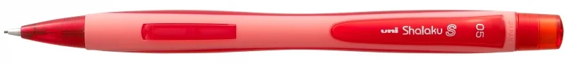 Uni-ball Shalaku S M5-228 Portaminas - Ancho de Trazo 0.5mm - 2 Minas HB Incluidas - Goma de Borrar Integrada - Color Rojo · Pack de 12 uds.