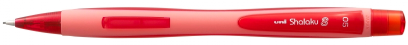 Uni-ball Shalaku S M5-228 Portaminas - Ancho de Trazo 0.5mm - 2 Minas HB Incluidas - Goma de Borrar Integrada - Color Rojo · Pack de 12 uds.