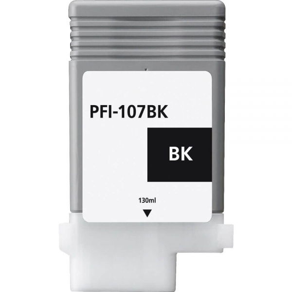 Canon PFI107 Negro Cartucho de Tinta Generico - Reemplaza 6705B001/PFI-107BK