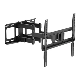 Cromad Soporte de Pared con Doble Brazo Articulado para TV de 32"-75" - Giratorio, Inclinable y Extensible - Peso Max 60Kg - VESA 400x400mm