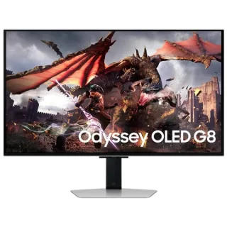 Samsung Odyssey G8 Monitor 32" OLED UltraHD 4K 240Hz FreeSync Premium Pro - Respuesta 1ms - Ajustable en Altura, Giratorio e Inclinable - Angulo de Vision 178º - HDMI, DisplayPort - VESA 100