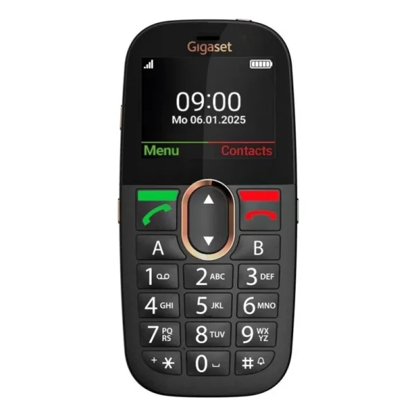 Gigaset GL695 Telefono Movil para Mayores Pantalla 2.31" - 4G - Botones Grandes - Base de Carga - Color Negro