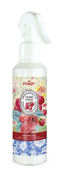 Prady Ambientador Home Spray Frambuesa - Frasco de 220 ml - Spray Pulverizador
