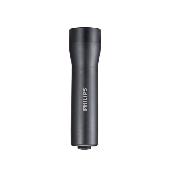 Philips Linterna LED - Autonomia hasta 6h - IPX4 - 170 Lumenes - Pilas Incluidas - Color Negro