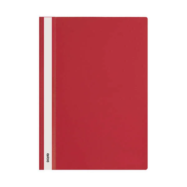 Dohe Dosier con Fastener de Polipropileno - Tamaño A4 - Cubierta Transparente y Trasera Opaca - Ideal para Organizar Documentos · Pack de 10 uds.