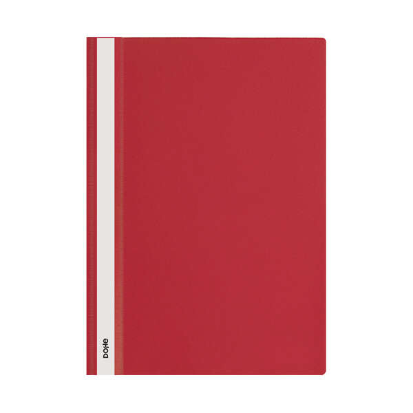 Dohe Dosier con Fastener de Polipropileno - Tamaño A4 - Cubierta Transparente y Trasera Opaca - Ideal para Organizar Documentos · Pack de 10 uds.