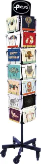 Pictura Expositor Arabesque - 16x16cm - 35 Compartimentos - Capacidad para 210 Tarjetas - Impresas en Papel con Certificacion FSC