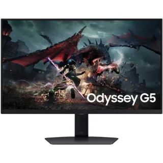 Samsung Odyssey G5 G50D Monitor 27" IPS QHD 180Hz FreeSync - Respuesta 1ms - Regulable en Altura, Giratorio e Inclinable - HDMI, DisplayPort - VESA 100x100mm - Color Negro