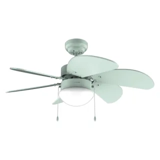 Cecotec EnergySilence Aero 3600 Vision Full Mint Ventilador de Techo con 6 Aspas y Lampara Integrada - 50W - Diametro de 36" - 3 Velocidades - Modo Invierno/Verano - Control por Cadena - Col