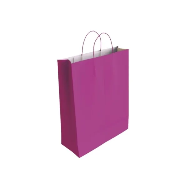 Bismark Bolsa de Papel Celulosa - Medidas 40x14x32cm - Color Fucsia · Pack de 25 uds.