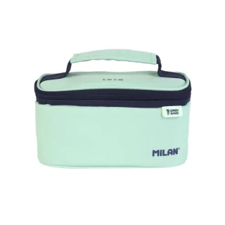Milan Coleccion 430 Bolsa Isotermica Porta Alimentos 1,5L - Incluye 1 Recipiente para Alimentos - Interior Aislante Termico - Apertura Total - Color Verde