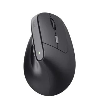 Trust Raton Inalambrico USB - Diseño Ergonomico - Indicadores LED - 6 Botones - Color Negro