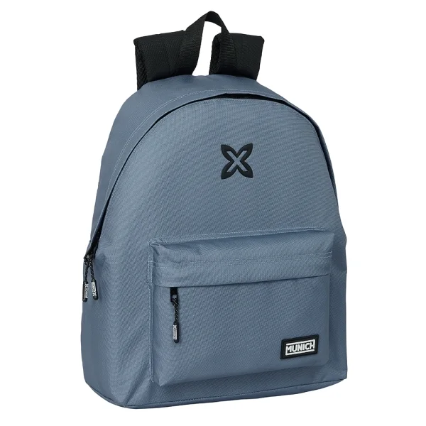 Safta Munich Basicos Mochila - Asa de Mano - 33x42x15cm - Color Gris