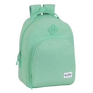 Safta Blackfit8 Mochila Adaptable a Carro - Tirador Doble - Bolsillo Frontal - Hombreras Ergonomicas - Asa Forrada - 20.1L - 320x150x420mm - Color Turquesa