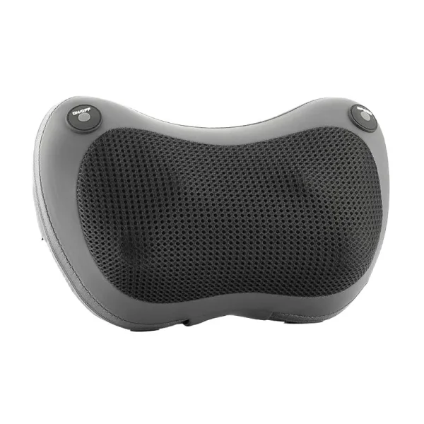 Innovagoods Shissage Masajeador Shiatsu Compacto - 20W - 3 Velocidades - Multifuncion - Cabezales Giratorios - Apagado Automatico - Funcion Calor - 29x14.5x10cm - Color Gris y Negro