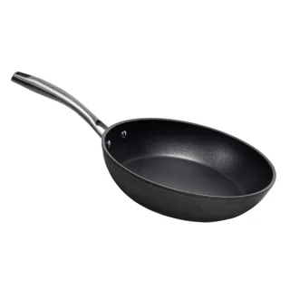 Cecotec Polka Fantasy Golden Sarten de Aluminio Forjado de 20cm - Mango Acero Inoxidable - Revestimiento Antiadherente - Apta para Horno - Compatible con Induccion - Color Negro