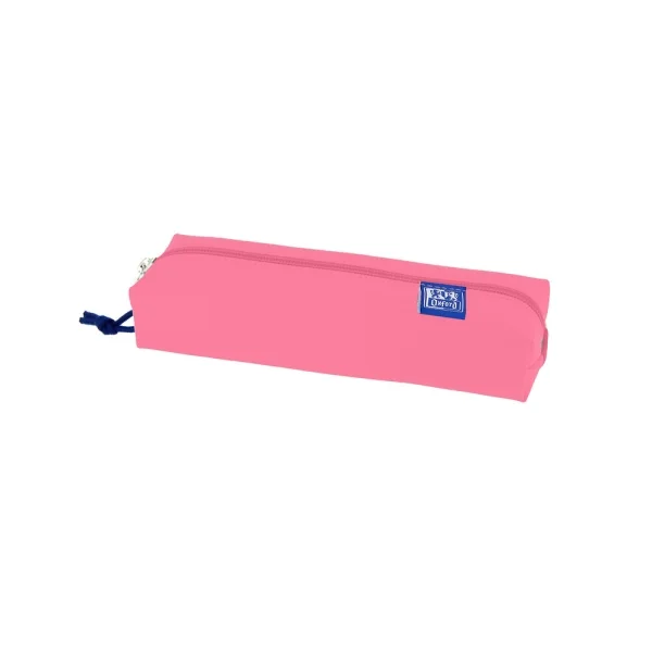 Oxford Kangoo Live and Go Estuche Rectangular Mediano - Goma Elastica para Cuadernos - Color Sandia