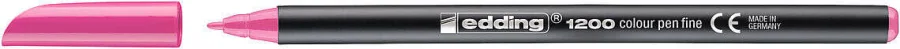 Edding 1200 Rotulador - Punta Redonda - Trazo 1mm - Tinta con Base de Agua - Color Rosa · Pack de 10 uds.
