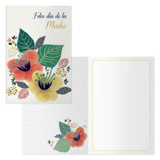 Dohe Pack de 6 Tarjetas de Felicitacion Dia de la Madre - 11.5x17cm - Impresas a Todo Color - Estampaciones con Pelicula de Color - Estampacion en Seco - Papel Offset Blanco de 300gr - Inclu