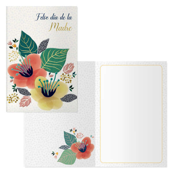 Dohe Pack de 6 Tarjetas de Felicitacion Dia de la Madre - 11.5x17cm - Impresas a Todo Color - Estampaciones con Pelicula de Color - Estampacion en Seco - Papel Offset Blanco de 300gr - Inclu