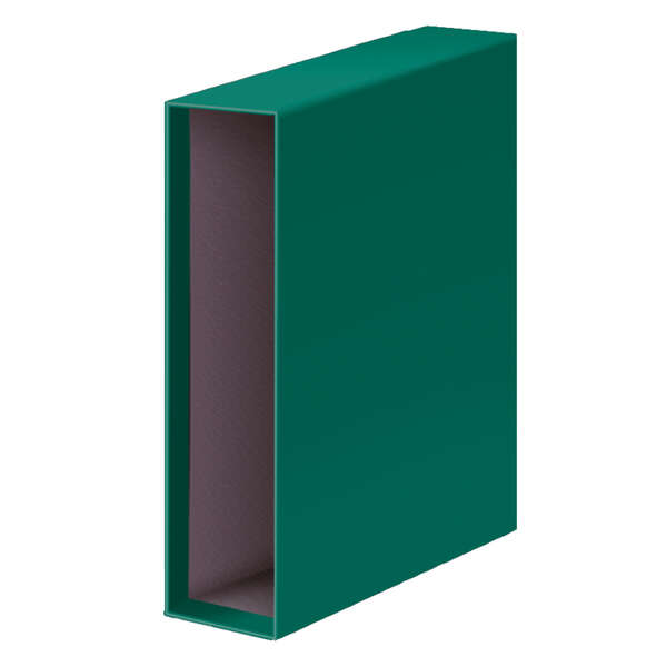 Dohe Funda Individual de Archivador - Para Tamaño A4 Lomo Ancho - Carton Forrado con Papel Impreso - Protege Tus Documentos con Estilo - Color Verde