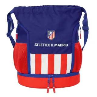 Safta Atletico de Madrid Saco Mochila - Bolsillo Interior con Cremallera - Bolsillos Laterales - Compartimento con Doble Cremallera - Hombreras Ajustables - 21.93L - 340x150x430mm - Color Az