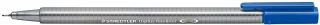 Staedtler Triplus Fineliner 334 Rotulador de Punta Fina - Trazo de 0.3mm - Tinta Base de Agua - Color Azul Pastel · Pack de 10 uds.
