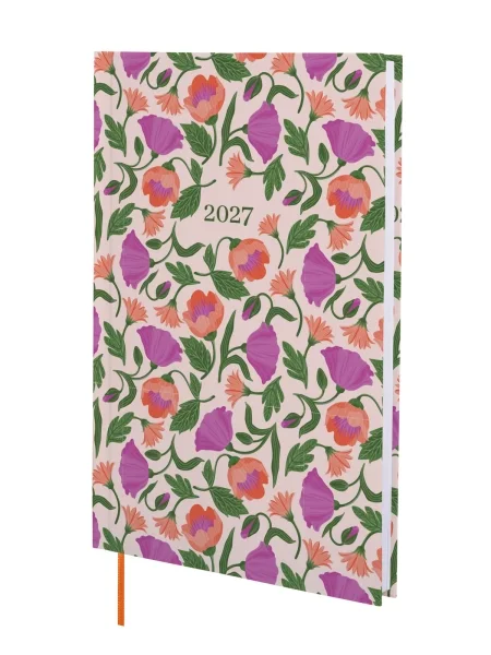 Finocam Dynamic Porto Design Camila Agenda Profesional - Anual 2027 - Semana Vista Vertical - 140x204mm - Tapa Dura de Carton Forrado - Esquinas Microperforadas - Papel de 80g/m2 - Multicolor