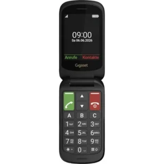 Gigaset GL40 Telefono Movil Plegable Para Mayores Pantalla 2.8" - Camara 0.3MP - Base de Carga - IP44 - Color Negro