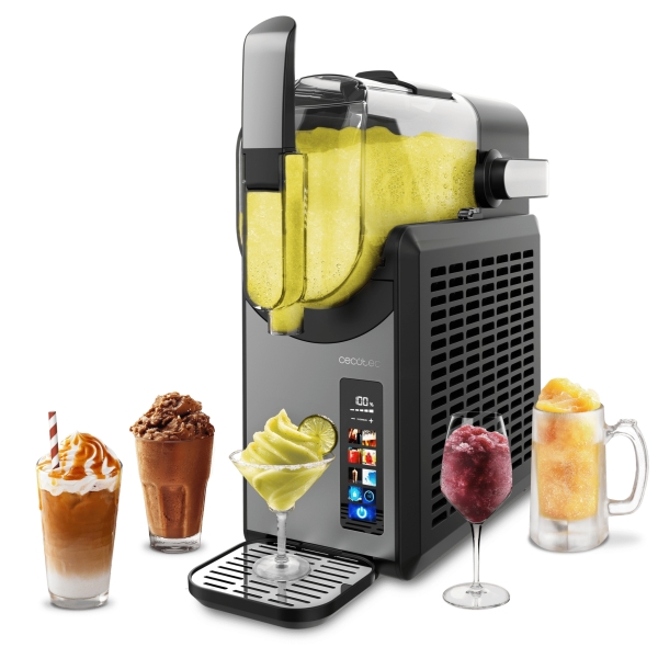 Cecotec TwistandIce 2600 Heladera - Capacidad de 2.6L - Control Tactil Intuitivo - 6 Modos de Preparacion - Textura Ajustable - Refrigeracion Integrada - Boquilla Antigoteo - Color Negro