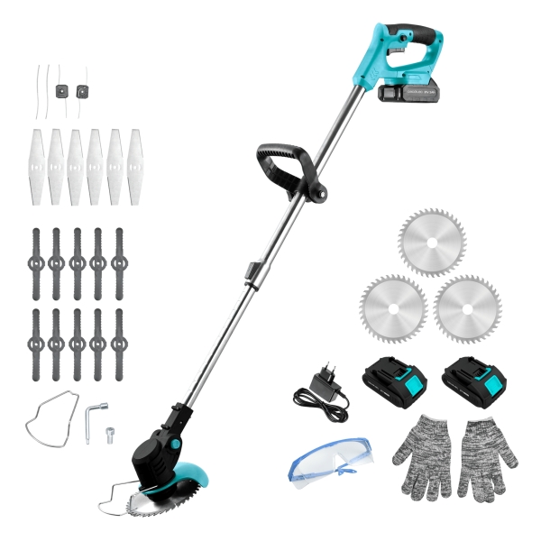 Cecotec Desbrozadora FastCut 3000 Freemove Desbrozadora Cortaborders Multifuncion - 650W - 2.000mAh - Incluye Accesorios - Multifuncion - Cabezales Incluidos - Altura Ajustable - Color Negro