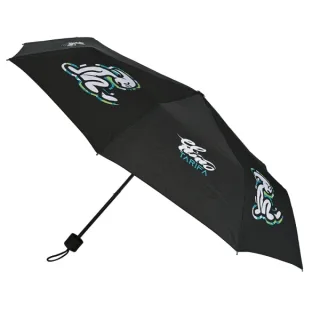 Safta el Niño Green Bali Paraguas Manual de 98cm - 8 Paneles - Asa y Punta de PVC - Poliester - Nervios de Acero de 8mm - Cordon - Color Negro