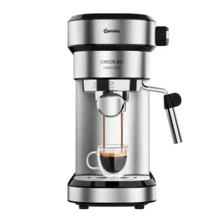 Cecotec Cafelizzia Steel Cafetera Espresso con Vaporizador - Potencia 1350W - Presion 20bar - Termoblock - Temperatura Regulable - Vaporizador - Apagado Automatico - Deposito 1.2L - Color Ne
