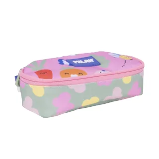 Milan Green and Grow Estuche Portatodo - Ovalado - Cierre con Cremallera - Malla Interior - 20.5x9x5.5cm - Multicolor